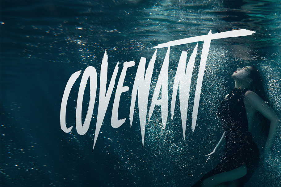 Covenant - Brush Font in Scary Fonts - product preview 8