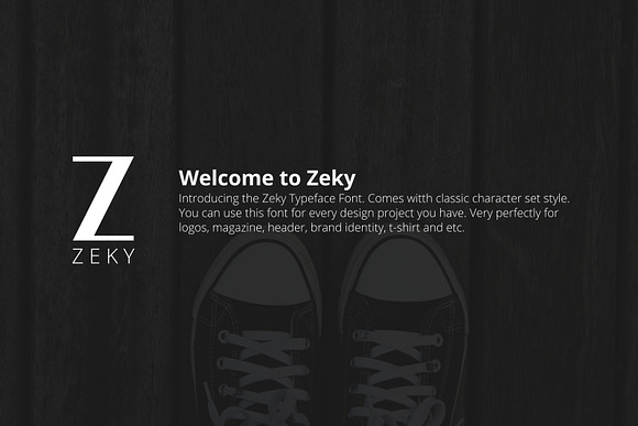 Zeky Typeface Font in Sans-Serif Fonts - product preview 1