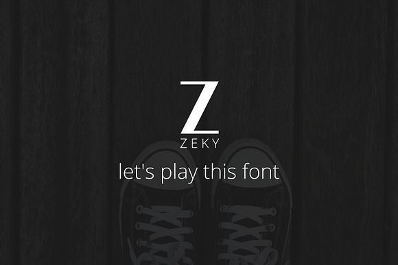 Zeky Typeface Font in Sans-Serif Fonts - product preview 2