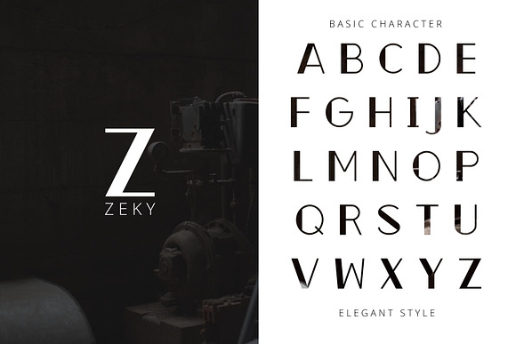 Zeky Typeface Font in Sans-Serif Fonts - product preview 3