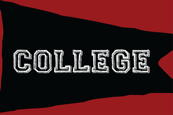College Dropout in Outline Fonts - product preview 6