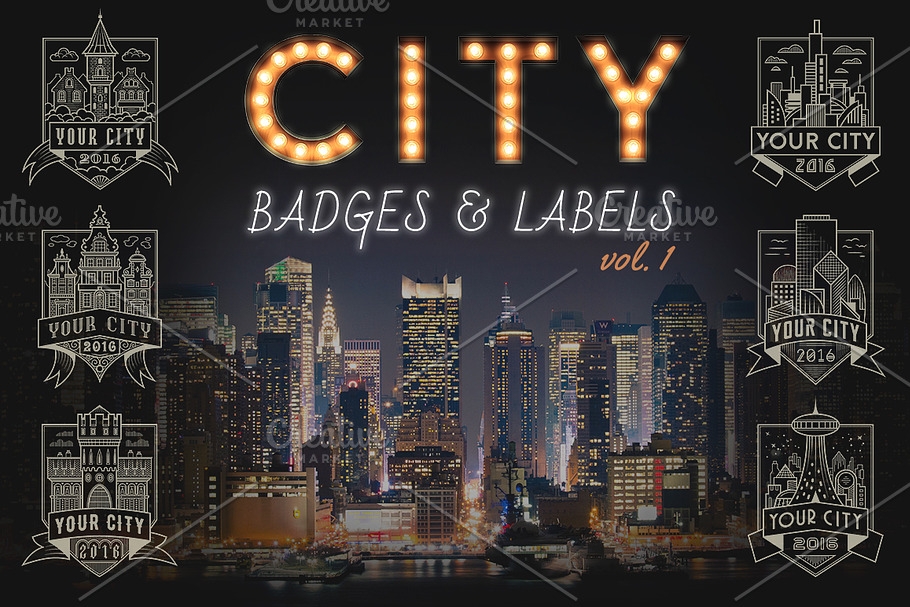 City Badges vol.1 in Logo Templates - product preview 8
