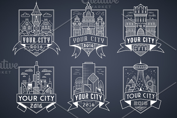 City Badges vol.1 in Logo Templates - product preview 2