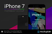 Iphone 7 Mockup Straight Black
