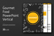 Gourmet Food PowerPoint Vertical