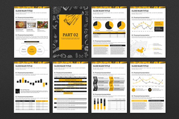 Gourmet Food PowerPoint Vertical in PowerPoint Templates - product preview 3