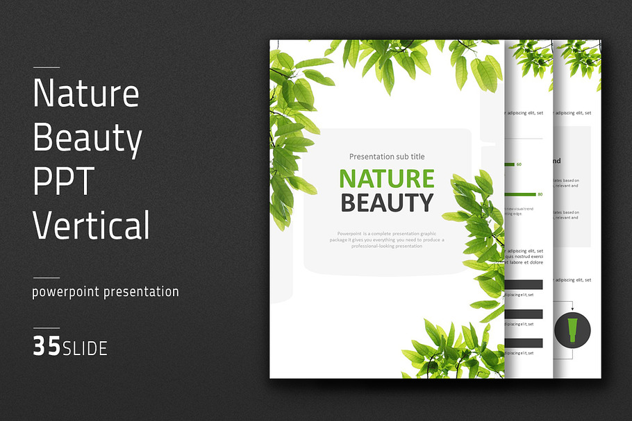 Nature Beauty PPT Vertical in PowerPoint Templates - product preview 8