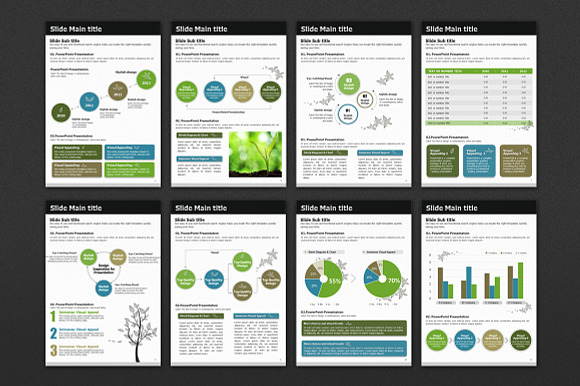 Tree PowerPoint Vertical in PowerPoint Templates - product preview 1