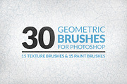30 Geometric Texture Brushes