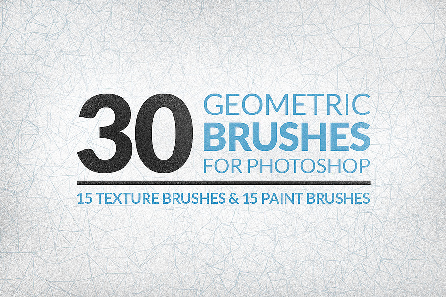 30 Geometric Texture Brushes in Photoshop Brushes - product preview 8