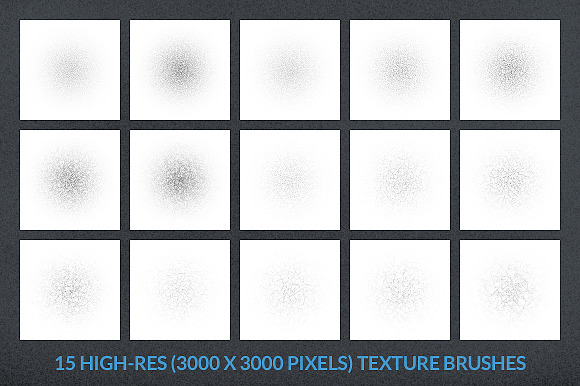 30 Geometric Texture Brushes in Photoshop Brushes - product preview 1
