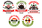 Japanese food restaurant icons