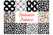 Halloween seamless patterns