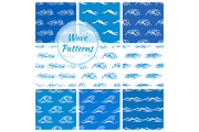 Ocean and sea waves patterns