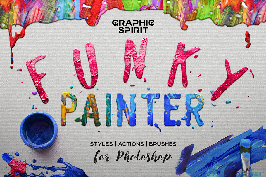 FUNKY PAINTER Photoshop Creative Kit in Photoshop Layer Styles - product preview 8