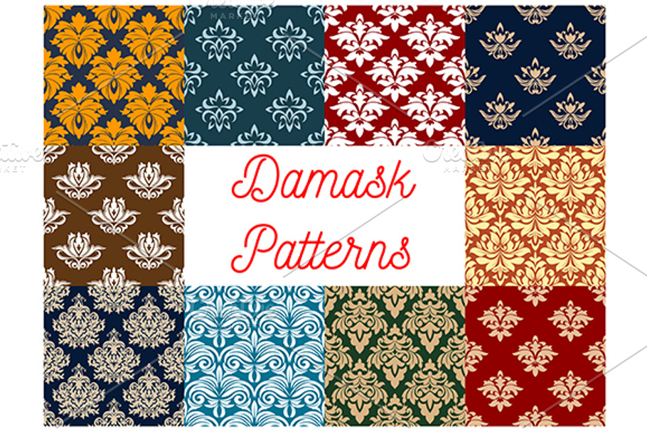 Damask ornaments and patterns in Patterns - product preview 8
