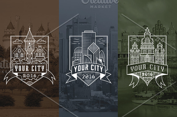 City Badges vol.1 in Logo Templates - product preview 5