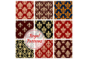 Royal floral decorative patterns