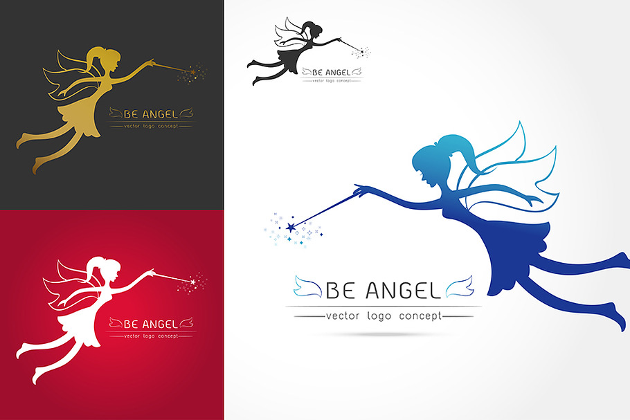 Fairy flying logo in Graphics - product preview 8