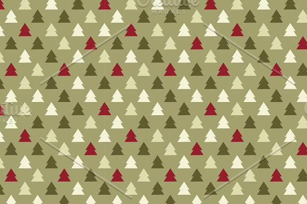 Vector Christmas set. Wrapping paper