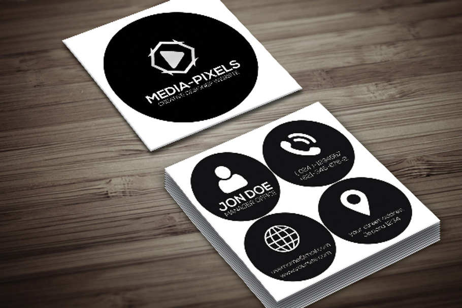 Mini Creative Business Card in Business Card Templates - product preview 8