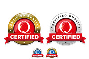 Certified quality badge