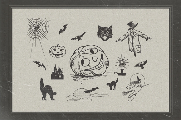 Retro Halloween Pack in Photoshop Layer Styles - product preview 2