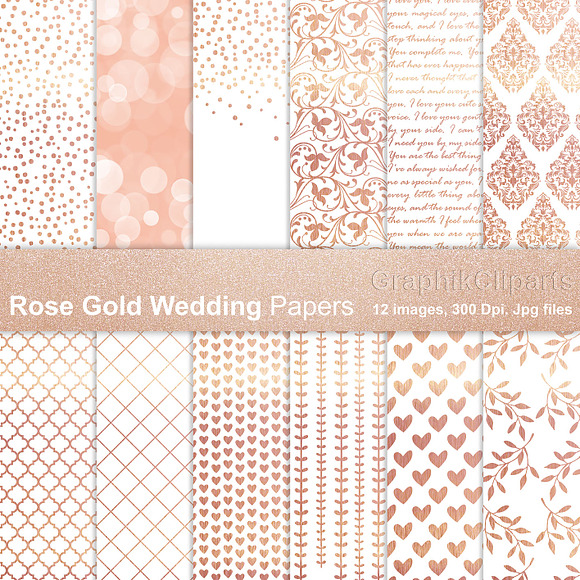 50% OFF Blush & Gold Bundle in Textures - product preview 4