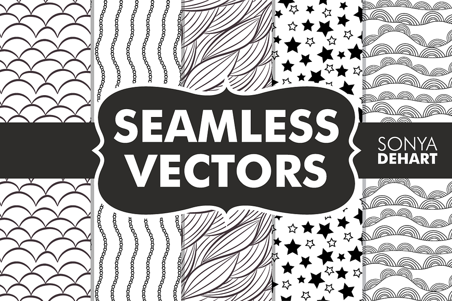 Seamless Vector Patterns Set in Patterns - product preview 8