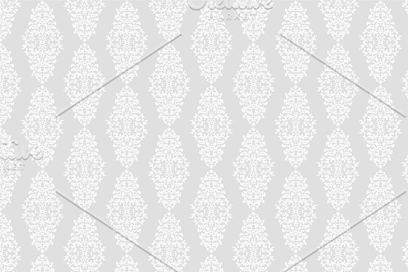 Damask vector seamless patterns in Patterns - product preview 4