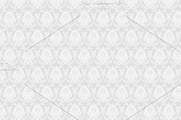 Damask vector seamless patterns in Patterns - product preview 7
