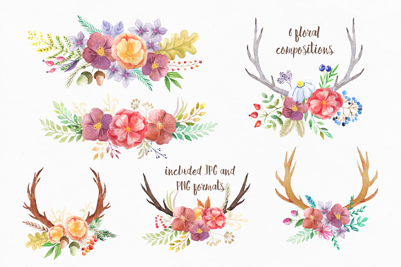 Watercolor Autumn BUNDLE in Graphics - product preview 3