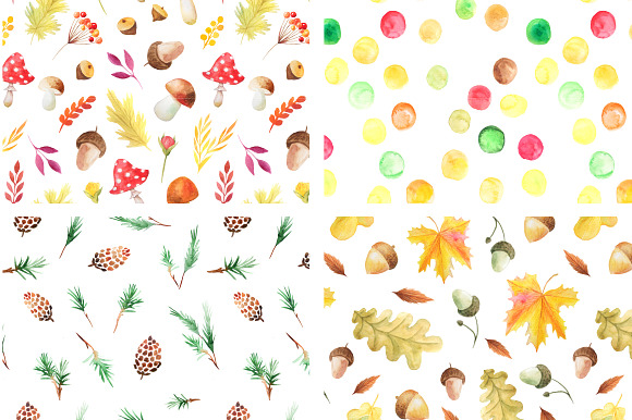 Watercolor Autumn BUNDLE in Graphics - product preview 17