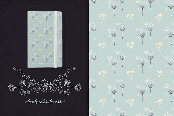Lovely Colors Flowers in Illustrations - product preview 2