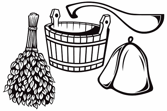 Set of bath accessories in Illustrations - product preview 1