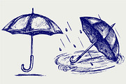 Set umbrellas