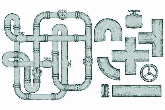 Plumbing fixtures in Illustrations - product preview 1