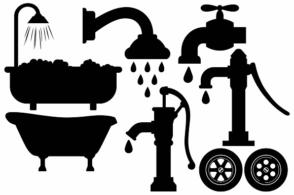 Plumbing fixtures in Illustrations - product preview 4