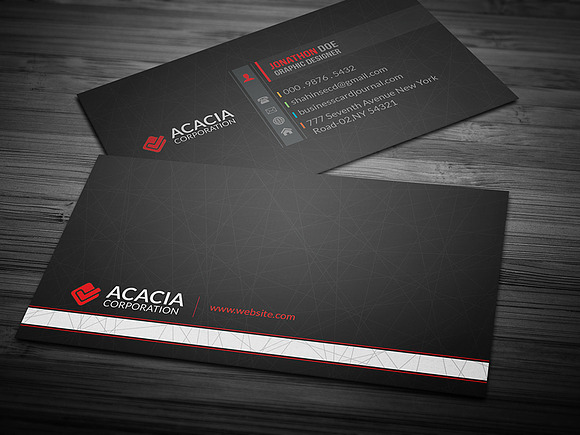 Khaaj Business Card in Business Card Templates - product preview 2