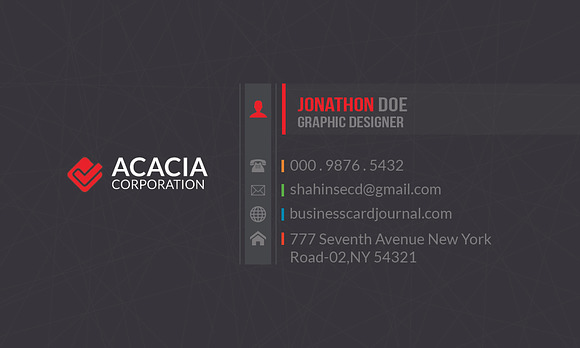 Khaaj Business Card in Business Card Templates - product preview 7