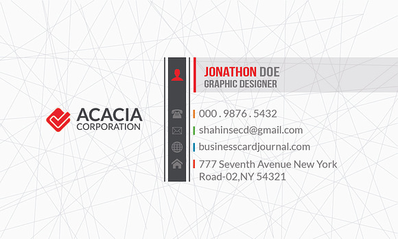 Khaaj Business Card in Business Card Templates - product preview 9