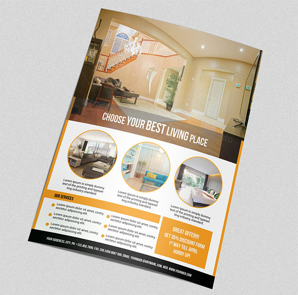 Flyer for Interior Design - V44 in Flyer Templates - product preview 1