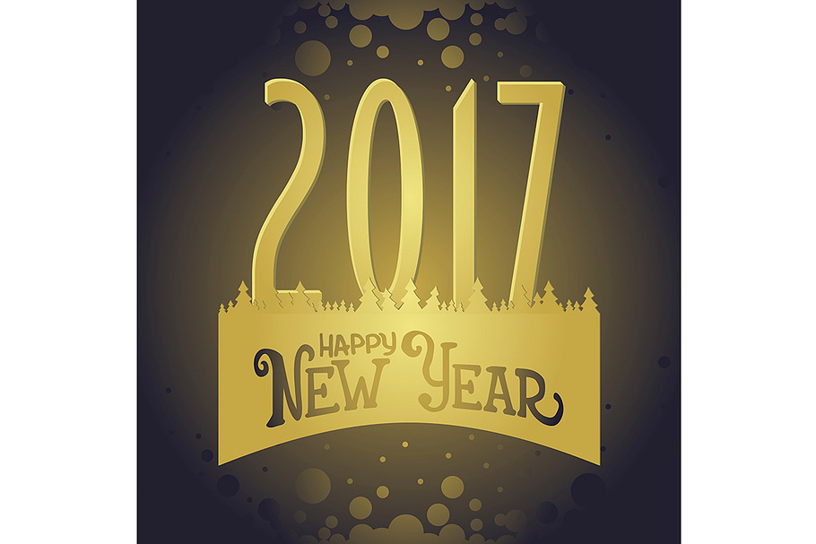 2017 Happy New Year background in Objects - product preview 8