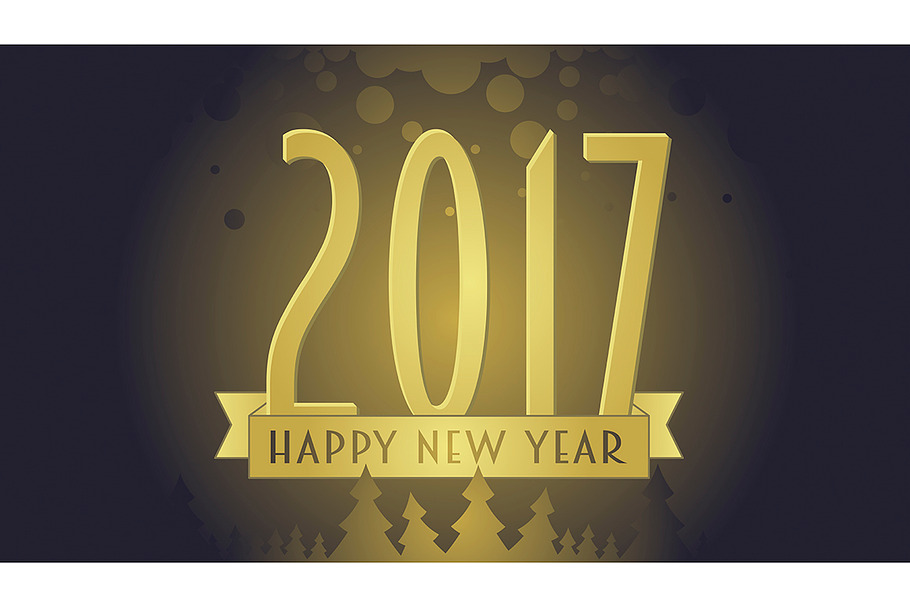 2017 Happy New Year background in Graphics - product preview 8