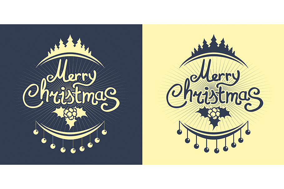 Christmas simple lettering design in Graphics - product preview 8