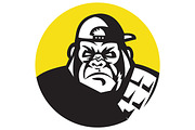 Angry Gorilla Head Baseball Cap 