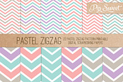 Pastel Zigzag 22 Pattern Set