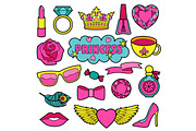 Princess Patches+2 Seamless Patterns