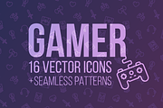 GAMER: icons and patterns