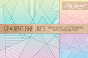 Gradient Fine Lines 8 Patterns